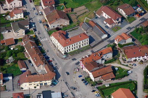 Mairie vue aérienne